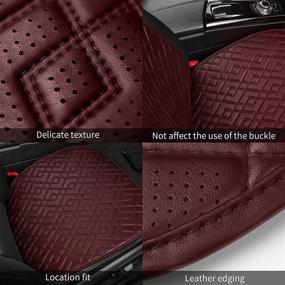 img 1 attached to ISFC INSURFINSPORT Car Seat Covers - 1 Pair Luxury PU Car Seat Covers Protectors For Front Seats Interior Accessories