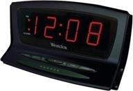 ⏰ enhanced westclox 70012bk led alarm clock with instant-set feature: ideal consumer electronics logo