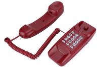 📞 yoidesu wall corded telephone: red, wall mount & landline phone with mute and flash function logo