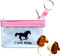 horse headphones earbuds carry case great logo