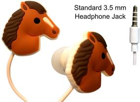 img 1 attached to Horse Headphones Earbuds Carry Case Great