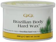 🔥 gigi tin brazilian body hard wax 14oz (414ml) (3 pack): superior hair removal solution logo