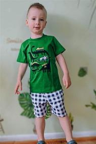 img 2 attached to 👕 Boys' Toddler Airplane T Shirt Set - Summer Clothing and Outfit Sets