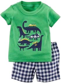 img 4 attached to 👕 Boys' Toddler Airplane T Shirt Set - Summer Clothing and Outfit Sets