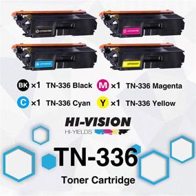 img 3 attached to High-Yield TN-336BK/TN336C/TN336Y/TN-336M TN336 TN 336 Printer Toner Cartridge Set - HI-Vision Compatible, Black/Color Combo, for HL-8250CDN, HL-8350CDW, HL-8350CDWT, MFC-L8600CDW, MFC-L8850CDW