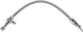 img 3 attached to 🔥 Premium Firewall Mounted Stainless Steel Transmission Dipstick for Chevrolet Chevy GM 700R4 with Flexible Braided Oil Tube - 26 3/4 Inches - High-Quality Auto Parts