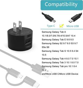 img 3 attached to Galaxy Charger Samsung SM T580 Adapter Tablet Accessories
