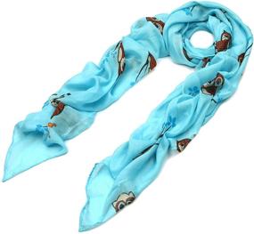 img 2 attached to Premium Night Print Fashion Scarf Women's Accessories
