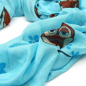 img 1 attached to Premium Night Print Fashion Scarf Women's Accessories