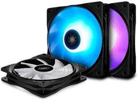img 4 attached to Enhance Cooling Performance with DEEPCOOL RF120 3in1 RGB LED PWM Fans & ASUS Aura Sync Compatibility