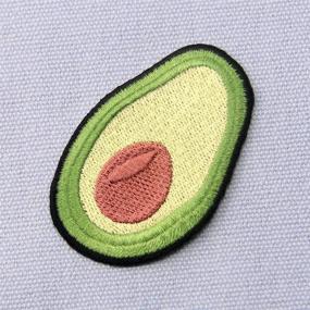 img 2 attached to Avocado Fruit Embroidered Applique Patch