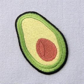 img 1 attached to Avocado Fruit Embroidered Applique Patch