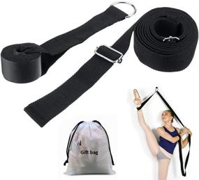 img 4 attached to 🩹 ABUNRO Adjustable Leg Stretcher Lengthen Ballet Stretch Band: Enhance Flexibility in Ballet, Dance, MMA, Taekwondo and Gymnastics