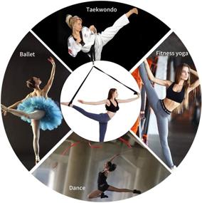 img 2 attached to 🩹 ABUNRO Adjustable Leg Stretcher Lengthen Ballet Stretch Band: Enhance Flexibility in Ballet, Dance, MMA, Taekwondo and Gymnastics