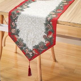 img 4 attached to 🎄 Gorgeous EOSRAY Christmas Table Runner – Stunning Decorations for a Festive Ambience