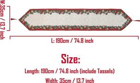 img 2 attached to 🎄 Gorgeous EOSRAY Christmas Table Runner – Stunning Decorations for a Festive Ambience