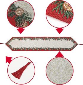 img 3 attached to 🎄 Gorgeous EOSRAY Christmas Table Runner – Stunning Decorations for a Festive Ambience