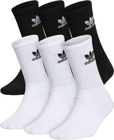 img 4 attached to adidas Originals Kids Unisex Trefoil Cushioned Crew Socks (6-pair)