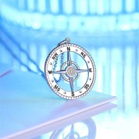 img 3 attached to 🧭 S925 Sterling Silver Viking Compass Pendant Necklace: A Stylish Unisex Jewelry Piece