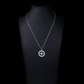 img 2 attached to 🧭 S925 Sterling Silver Viking Compass Pendant Necklace: A Stylish Unisex Jewelry Piece