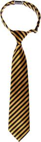 img 1 attached to Stylish Striped Woven Pre Tied Neckties for Boys - Retreez Boys' Accessories Collection