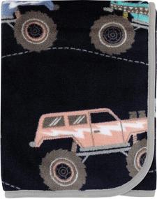 img 2 attached to 🚛 Carter's Monster Trucks Toddler Throw Blanket - 30x45 - Ultra Soft, Cozy, and Warm Plush Blanket