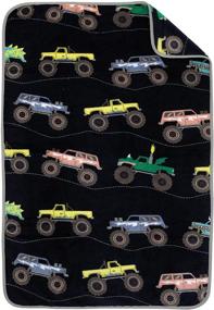 img 4 attached to 🚛 Carter's Monster Trucks Toddler Throw Blanket - 30x45 - Ultra Soft, Cozy, and Warm Plush Blanket