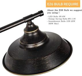 img 1 attached to 🚽 HAITRAL Bronze Bathroom Light Fixture: 2-Light Farmhouse Sconce for Kitchen, Living Room & More - Industrial Wall Light Fixture (Bulb Not Included)