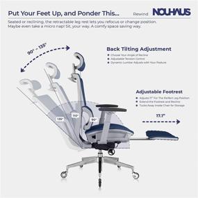 img 1 attached to Nouhaus Ergonomic Footrest Support Comfortable Furniture for Home Office Furniture