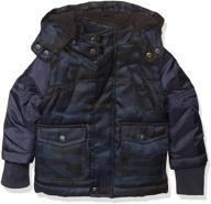 стильная черная комбинированная детская одежда от urban republic outerwear: найди свой идеальный размер логотип