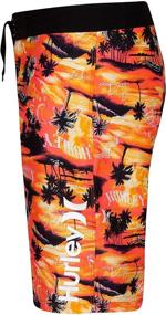 img 1 attached to Hurley Printed Board Shorts Orbit Boys' Clothing for Jeans