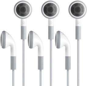 img 3 attached to 🎧 Fosmon (3 штуки) Наушники с микрофоном In-Ear для Apple iPad 10.2 дюйма (2020) / iPad Air / iPad Mini (2019) - Высококачественный звук и совместимость