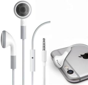 img 2 attached to 🎧 Fosmon (3 штуки) Наушники с микрофоном In-Ear для Apple iPad 10.2 дюйма (2020) / iPad Air / iPad Mini (2019) - Высококачественный звук и совместимость