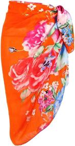 img 4 attached to Ayliss Swimwear Chiffon Printed Swimsuit Women's Clothing for Swimsuits & Cover Ups