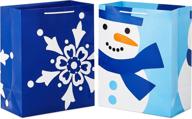 hallmark big festive snowman snowflake logo