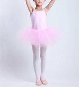 img 1 attached to 🩰 Buenos Ninos Girl's Ballet Leotard Tutu Dance Dress for Kids Toddler - Tights Costume Clothing Skirts