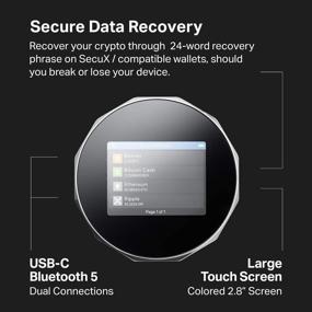 img 2 attached to 🔒 Бандл SecuX Crypto Wallet V20 + W10 - Сенсорный экран, USB для удобного управления биткоинами, эфириумом, LTC, Doge и другими криптовалютами