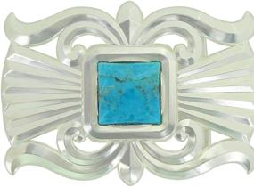img 1 attached to Montana Silversmiths Mountain Turquoise Buckle