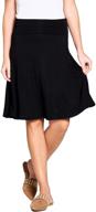 made in usa plus size a-line stretch midi skirt for women with casual knee length by popana logo