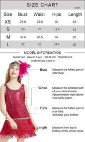 img 2 attached to 👧 Stylish Girls' 1920s Flapper Dress: BABEYOND Art Deco Gatsby Sequin Dress & Headband for Kids