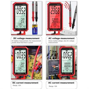 img 1 attached to 🔴 Super Full Screen Auto Ranging Digital Multimeter Tester TRMS 6000 Counts - Red