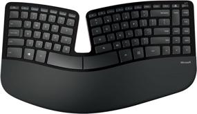 img 2 attached to 🖥️ Black Microsoft Sculpt Ergonomic Wireless Desktop Keyboard and Mouse - L5V-00001