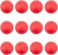 brybelly 12-pack of red textured foosballs: perfect for standard foosball tables and classic tabletop soccer games logo