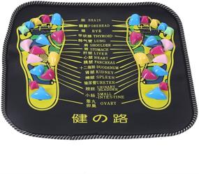 img 3 attached to 🦶 Stone Foot Massager Mat for Pain Relief - Square-Shaped Reflexology Foot Mat