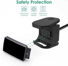 img 2 attached to (Время) 2-Pack Зарядное устройство NANW для Fitbit Charge 3 - USB-кабель длиной 3,3 фута с док-станцией и адаптером - совместимо со смарт-часами Fitbit Charge 3