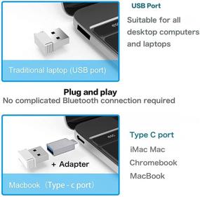 img 2 attached to 🖱️ Ultimate Rechargeable Wireless Mouse: Ideal for MacBook Pro, iMac, Chromebook, and More!