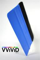 🔵 5-pack vvivid 3m blue flexible plastic squeegees with edge plus applicator, enhanced by 5x black felt scratch-proof decal vinyl wrap tool kit logo