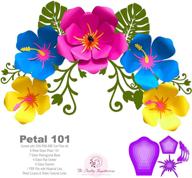 🌺 tropical paper flower diy kit template: create stunning flower patterns & craft giant flower decorations for birthday & hawaiian themed parties logo