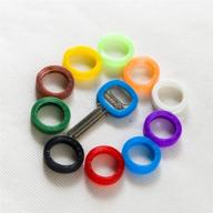 silicone plastic identifier rings colors logo