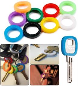 img 1 attached to Silicone Plastic Identifier Rings Colors